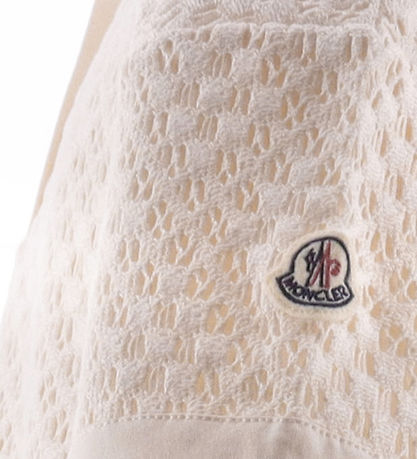 Moncler T-shirt/Shorts - Strik - Creme m. Hulm?nster