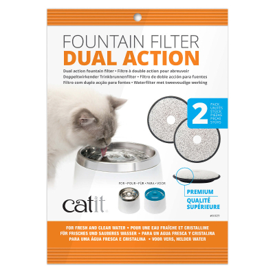 Catit Dual Action Ersatzfilter zu Fresh & Clear Trinkbrunnen 2 Stk.