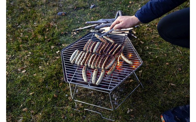 Origin Outdoors Hexagon Grill und Feuerschale 40 x 45 cm