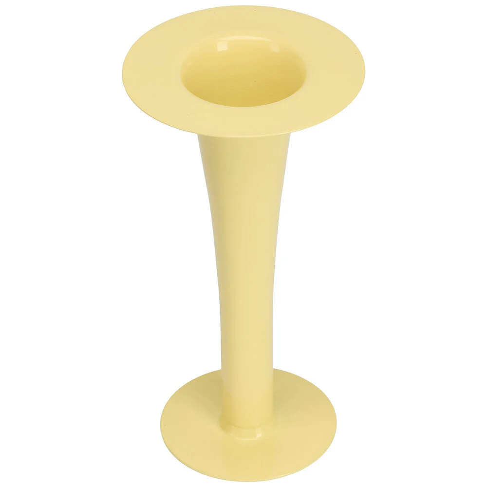 Design Letters  Trumpet 2-in-1 vase & lysestage, gul - H24 cm