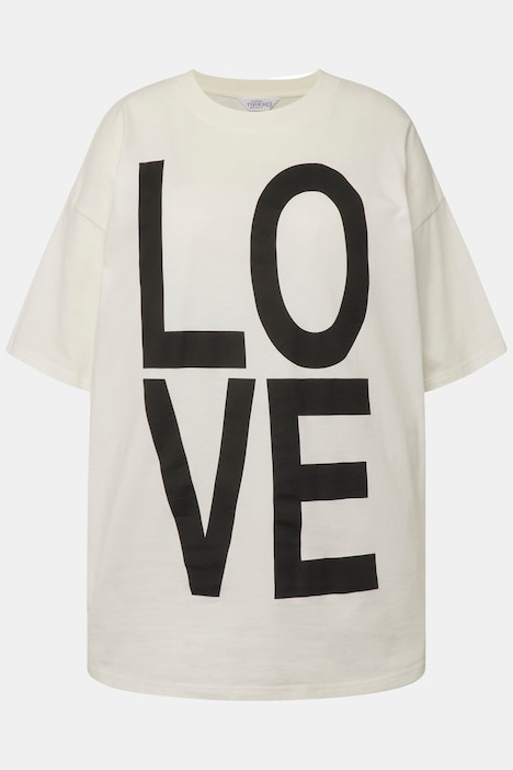 Oversize-Shirt, LOVE, Rundhals, Halbarm