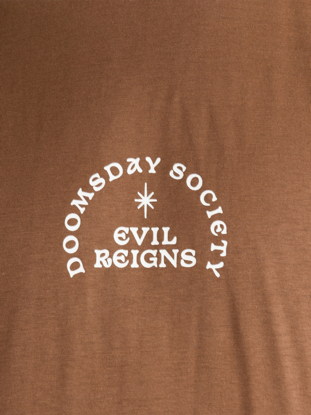 Doomsday Society Justice T-Shirt brown