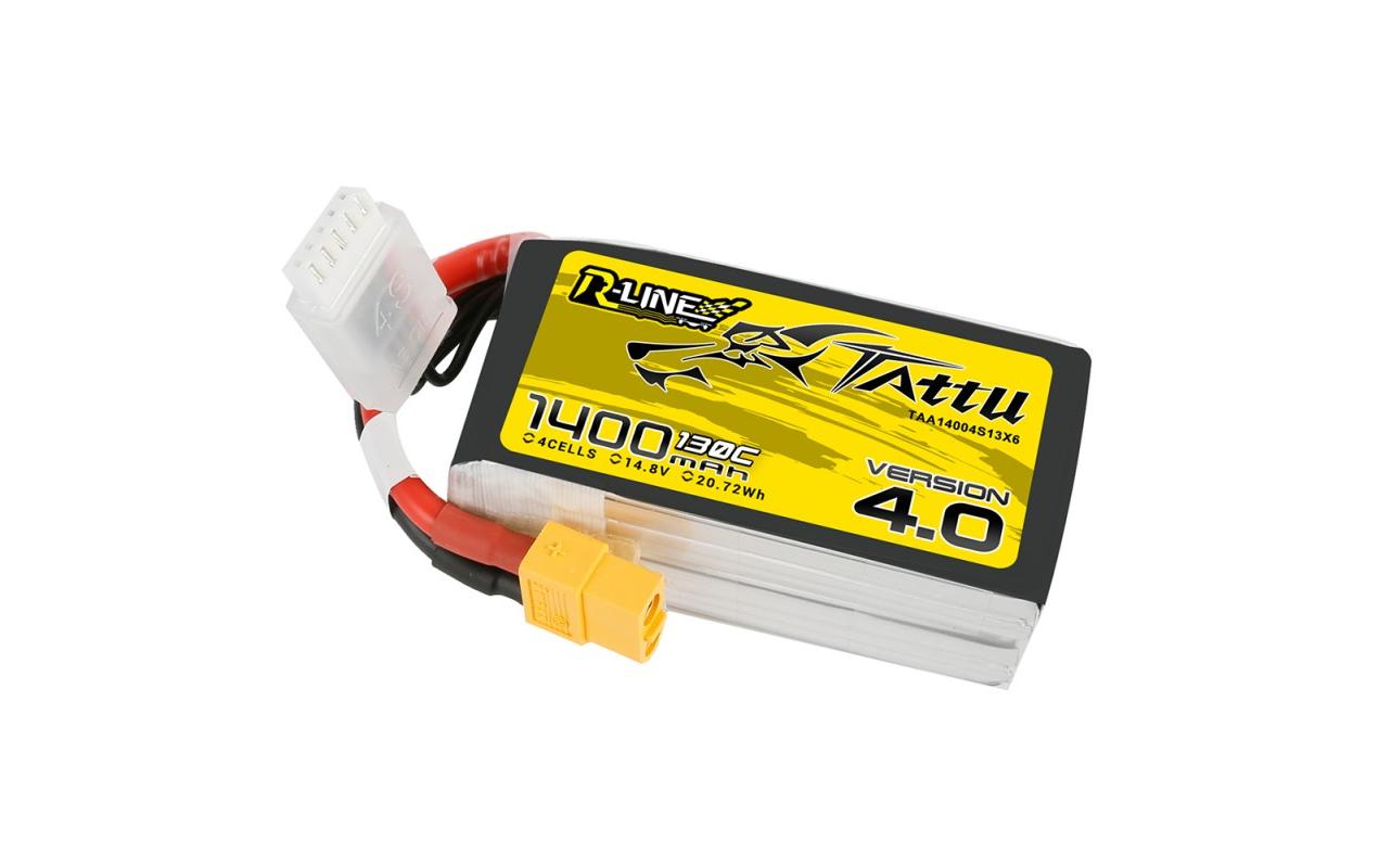 RC-Akku LiPo 1400 mAh 14.8 V 130C R-Line V44S LiPo Akku mit XT60 Stecker
