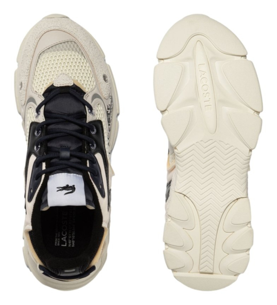Tênis Lacoste de couro L003 bege