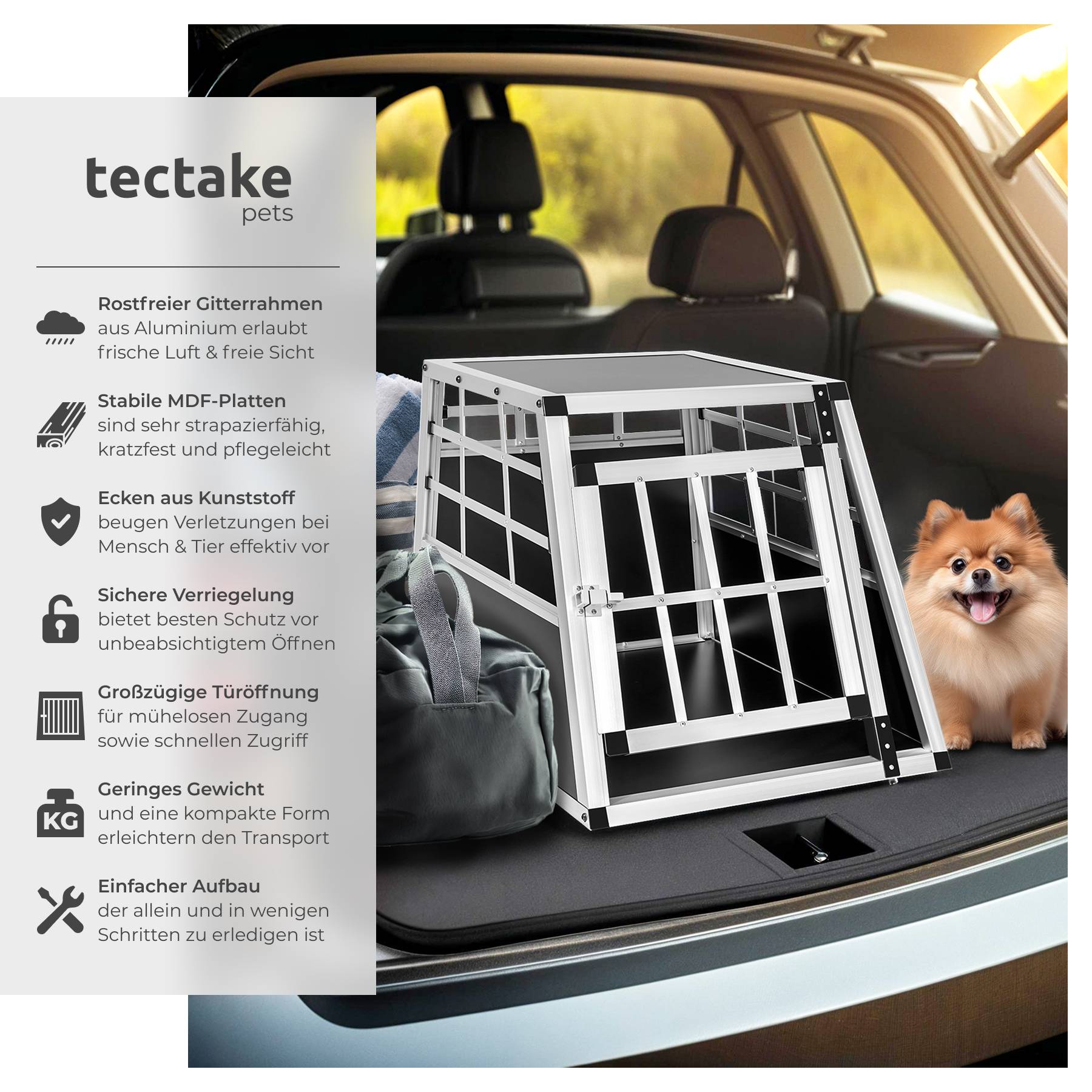 Hundetransportbox single