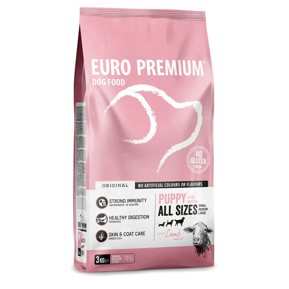 Euro-Premium Puppy Lam - Rijst3 kg