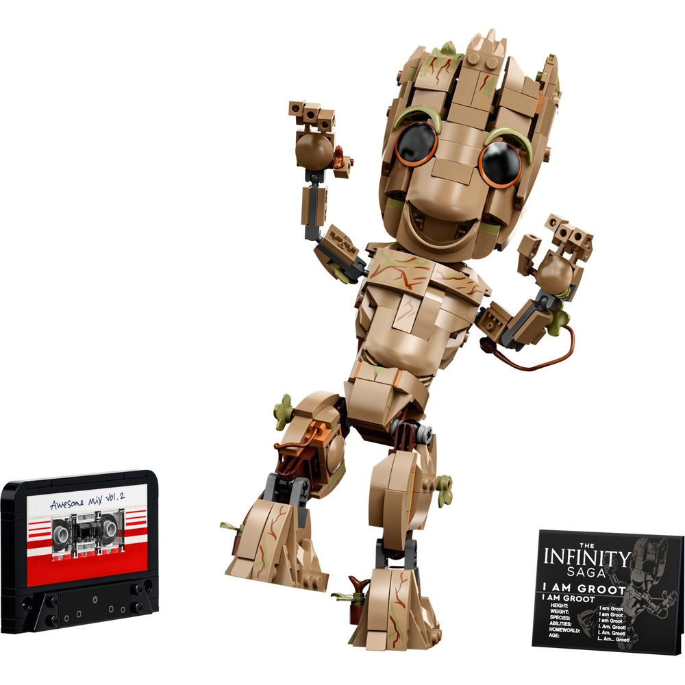 LEGO Marvel 76217 Ich bin Groot Set Baby Groot Bauspielzeug