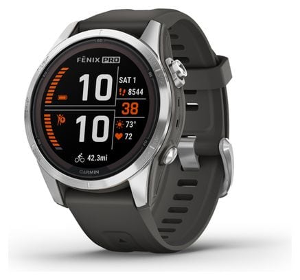 Montre de Sport Garmin fēnix 7S Pro Solar Edition Argent Gris