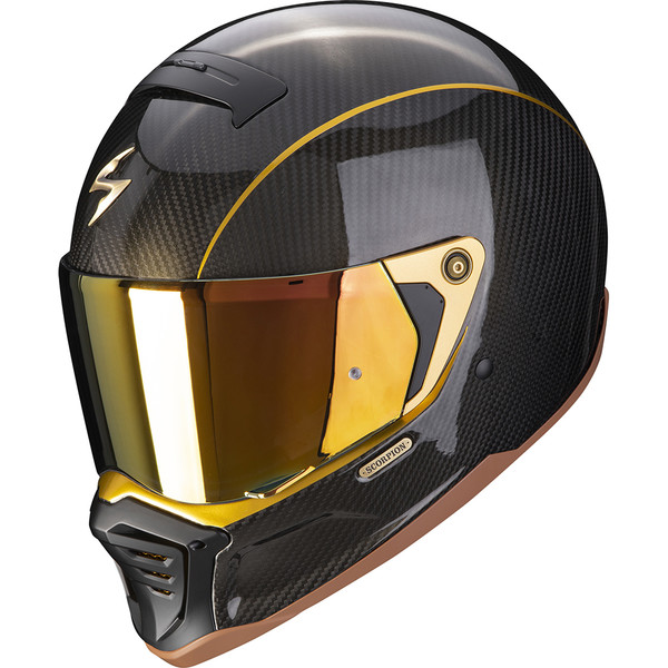 Scorpion - Casque Exo-HX1 Carbon SE Solid Noir / Or