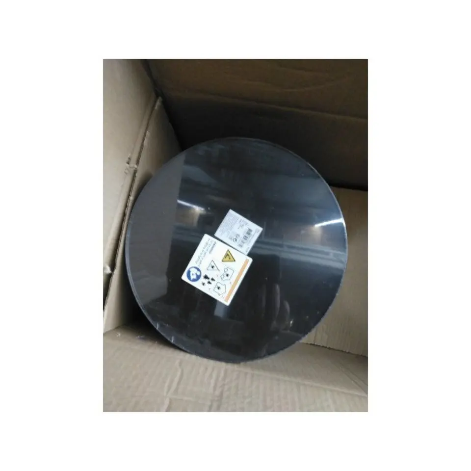 Barbecue emmer - zwart - rond - 33 x 24 cm