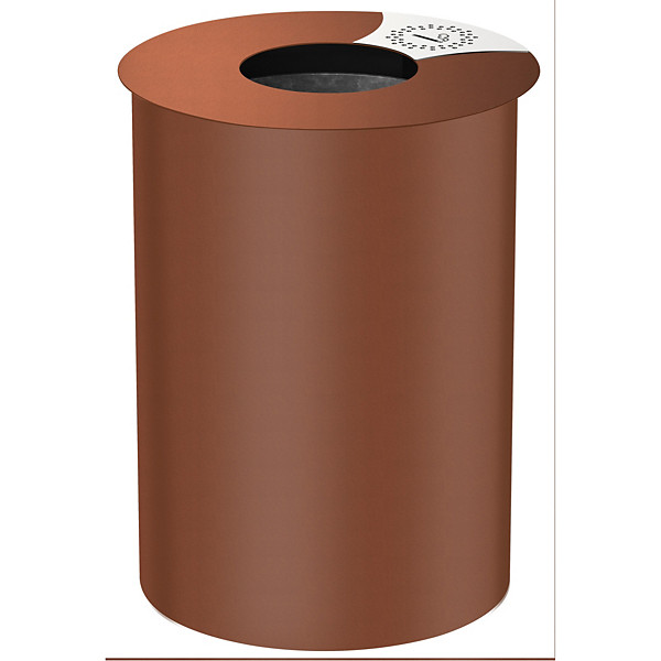 ROSSIGNOL Corbeille urbis sur pied -  60 L - effet corten