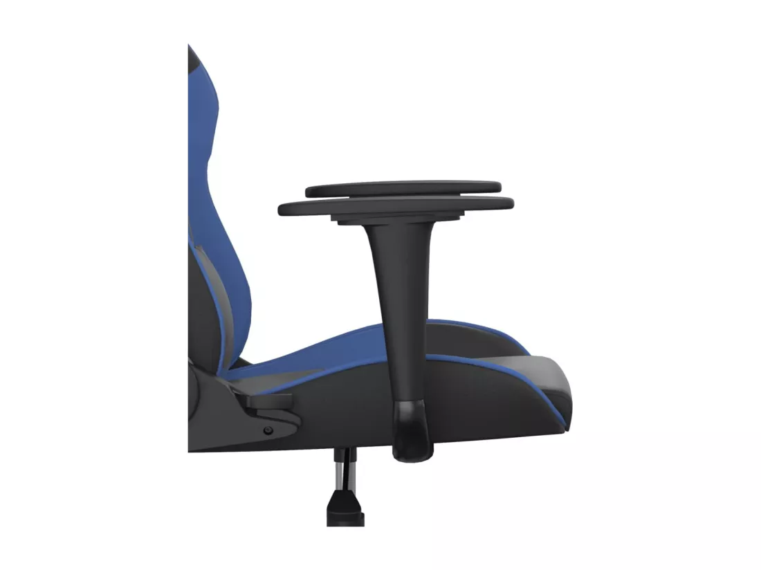 Chaise de jeu de massage Noir et bleu Similicuir