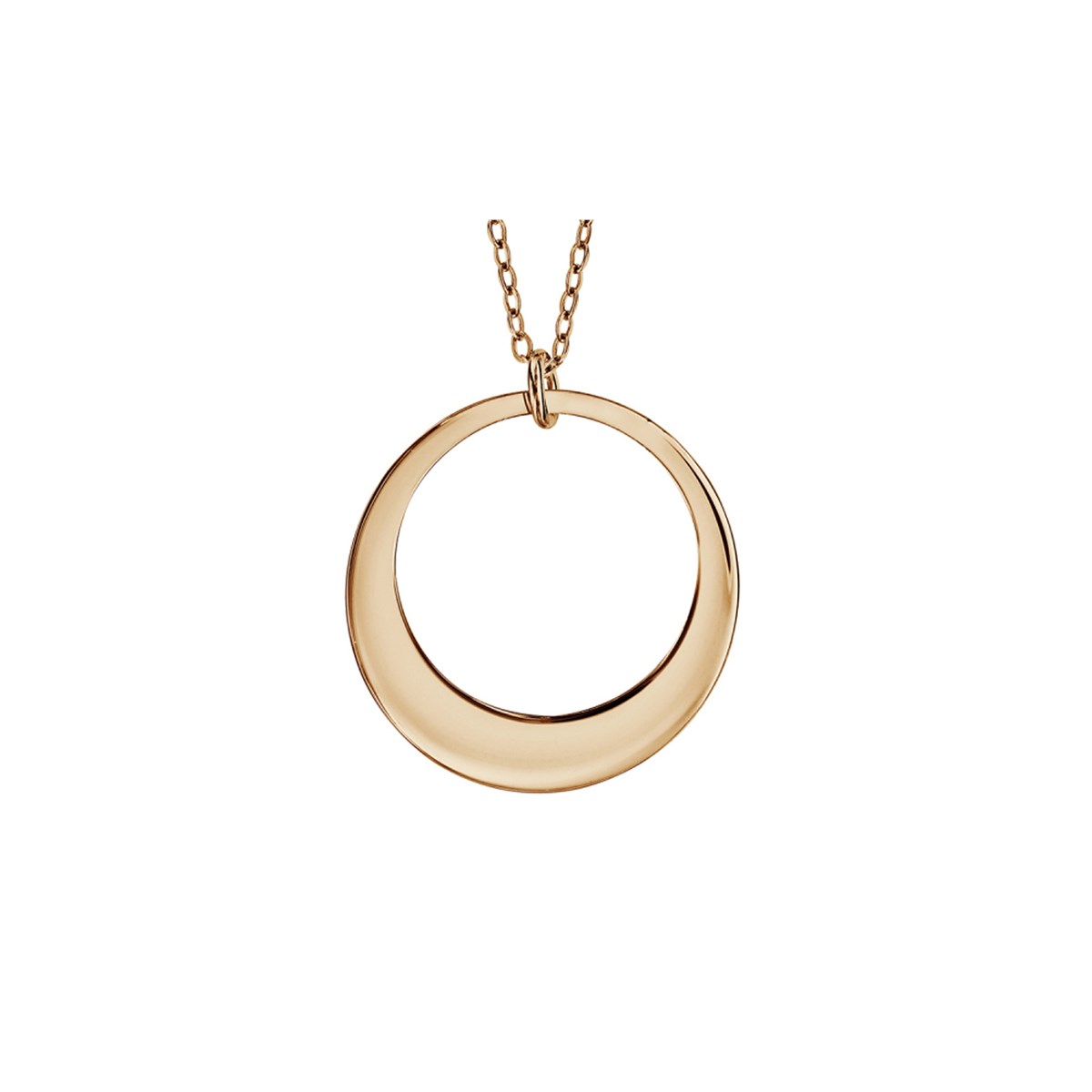 Collier plaqué or - Cercle  Personnalisable