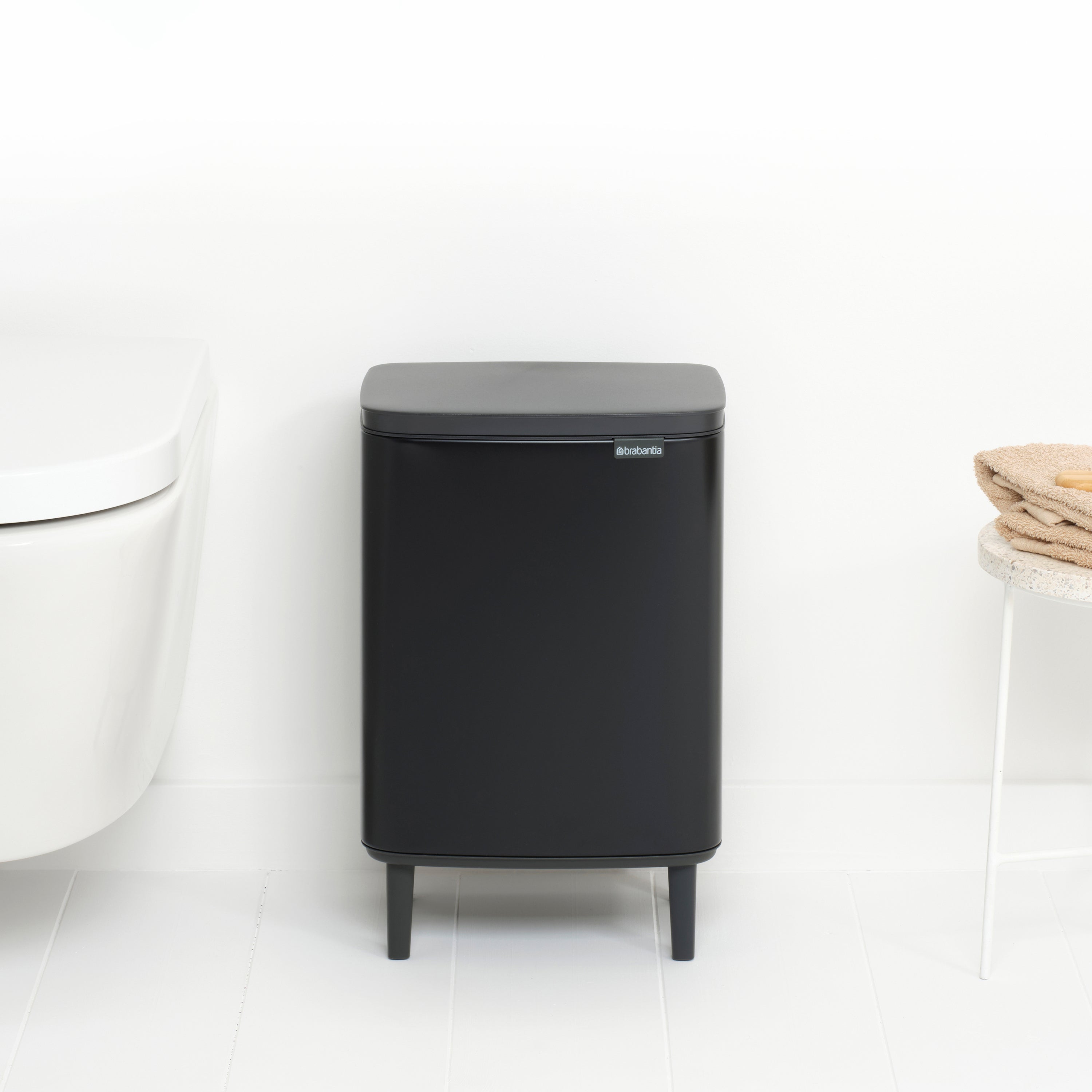Brabantia Bo Hi Afvalemmer 12 L - Matt Black
