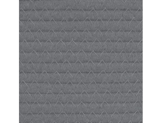VIDAXL - Panier à linge gris et blanc ø60x36 cm coton