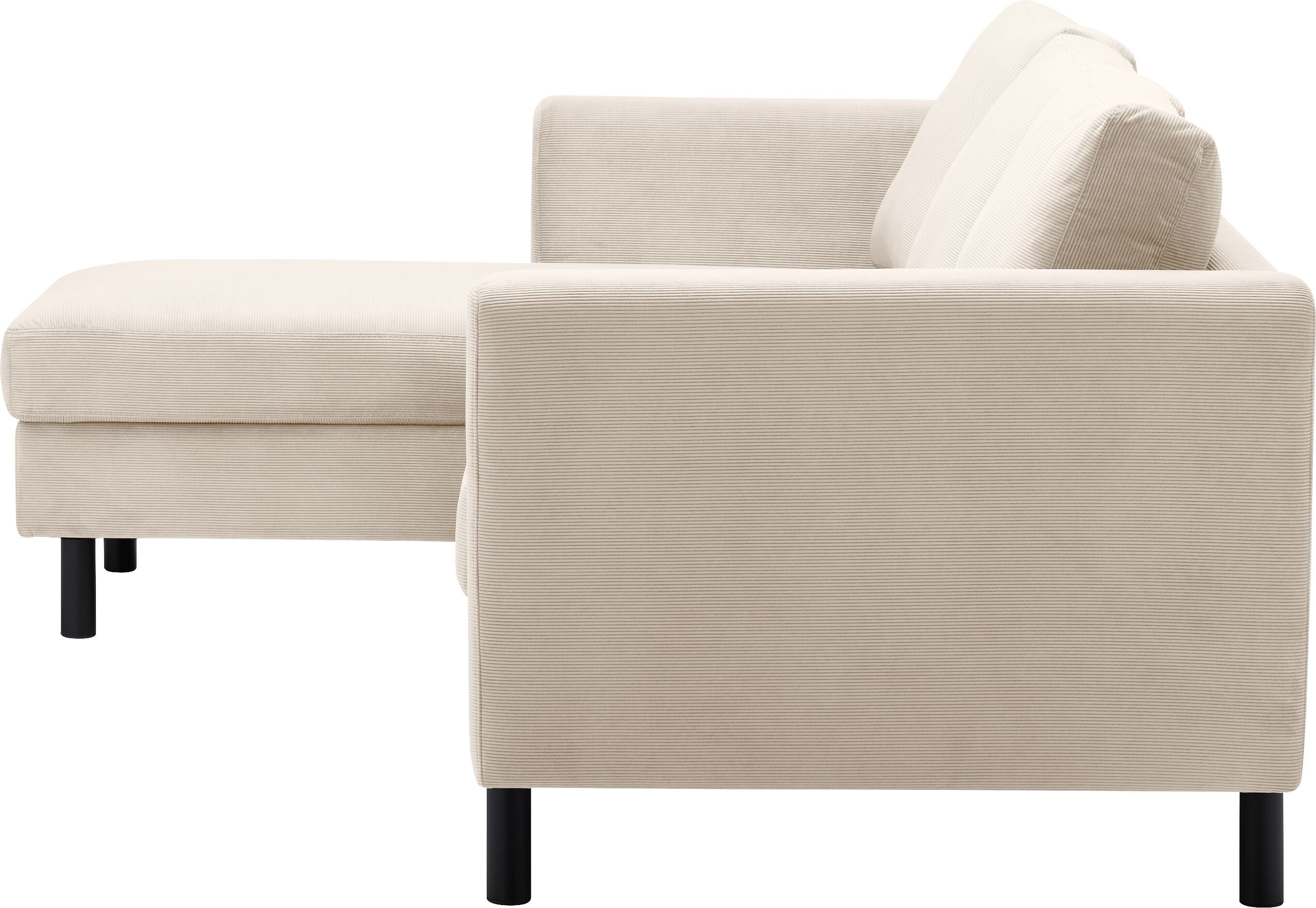 DIENER Ecksofa - Weiss / B: 235.0 cm x T: 156.0 cm x H: 81.0 cm