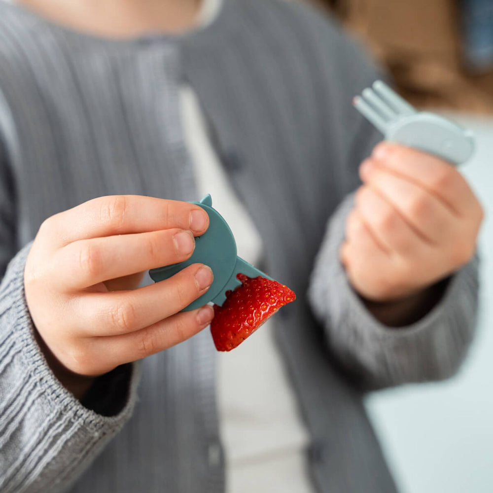 Køb DonebyDeer Blue Tiny Farm Tiny Madkasse Med Snack Picks