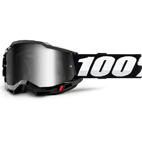 100% - Masque Accuri 2 - Ecran Mirror Noir / Blanc / Iridium