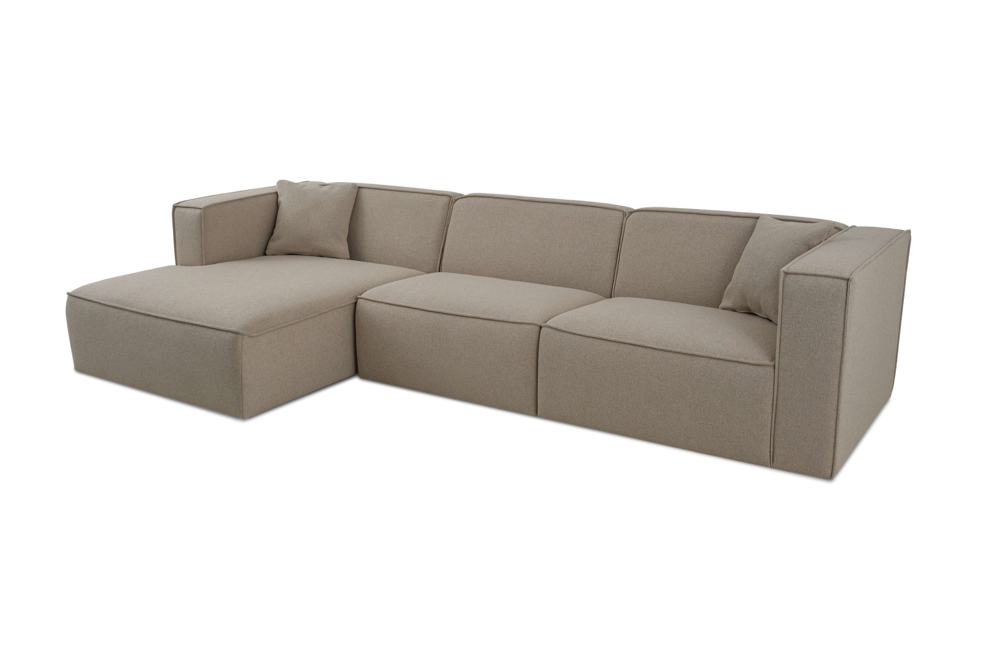 GOODproduct Ecksofa »Tammie« Breite 312 cm, Webstoff fein, bodentief, mit Wellenunterfederung