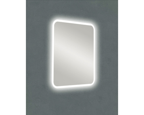 LED-spiegel 60cm met C-randen en spiegelverwarming