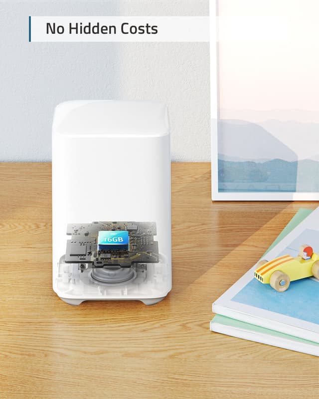 Eufy Cam 2 Pro 3-pakk+Eufy Security HomeBase 2 smart-overvågningsssæt