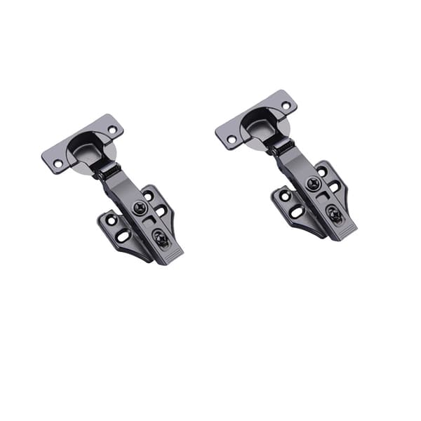 INF Gunmetal to-trinns soft-close hengsel for skap (2-pakning)