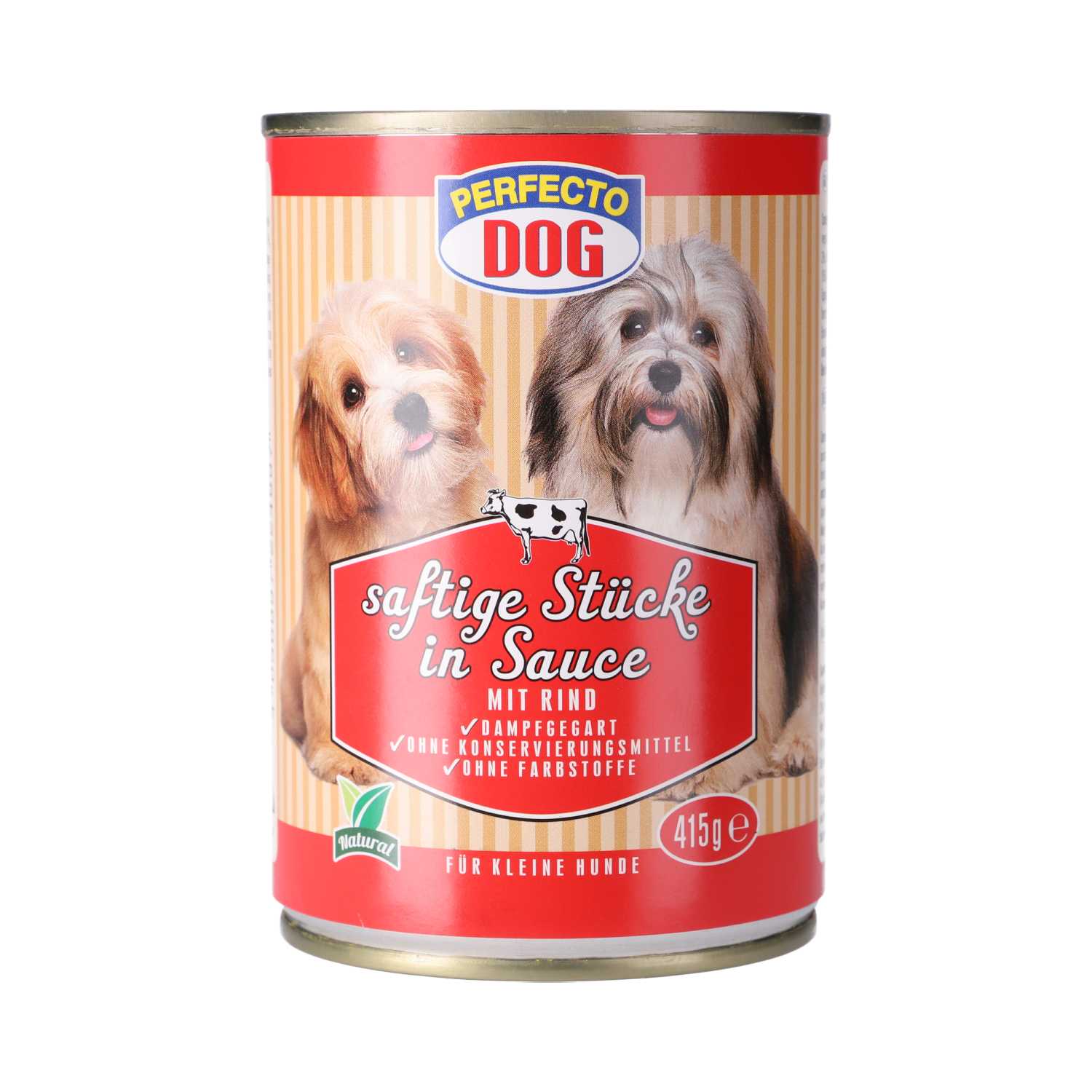 Perfecto Dog Hundefutter 415 g Dose Rind