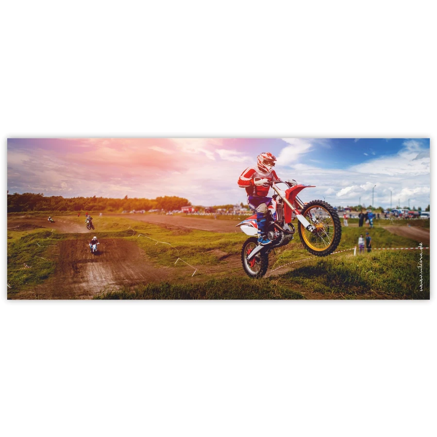 Nikima Stiftebecher Motocross Stifteköcher inkl. 12 Dreikant Buntstiften bunt