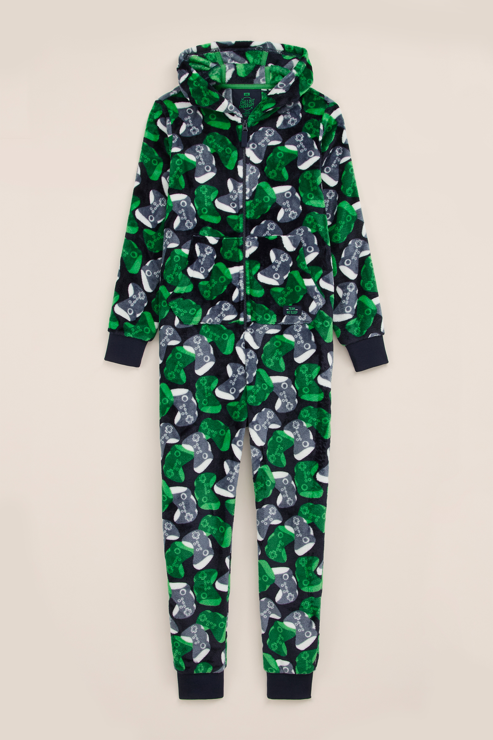 Jongens onesie met dessin WE Fashion Donkerblauw