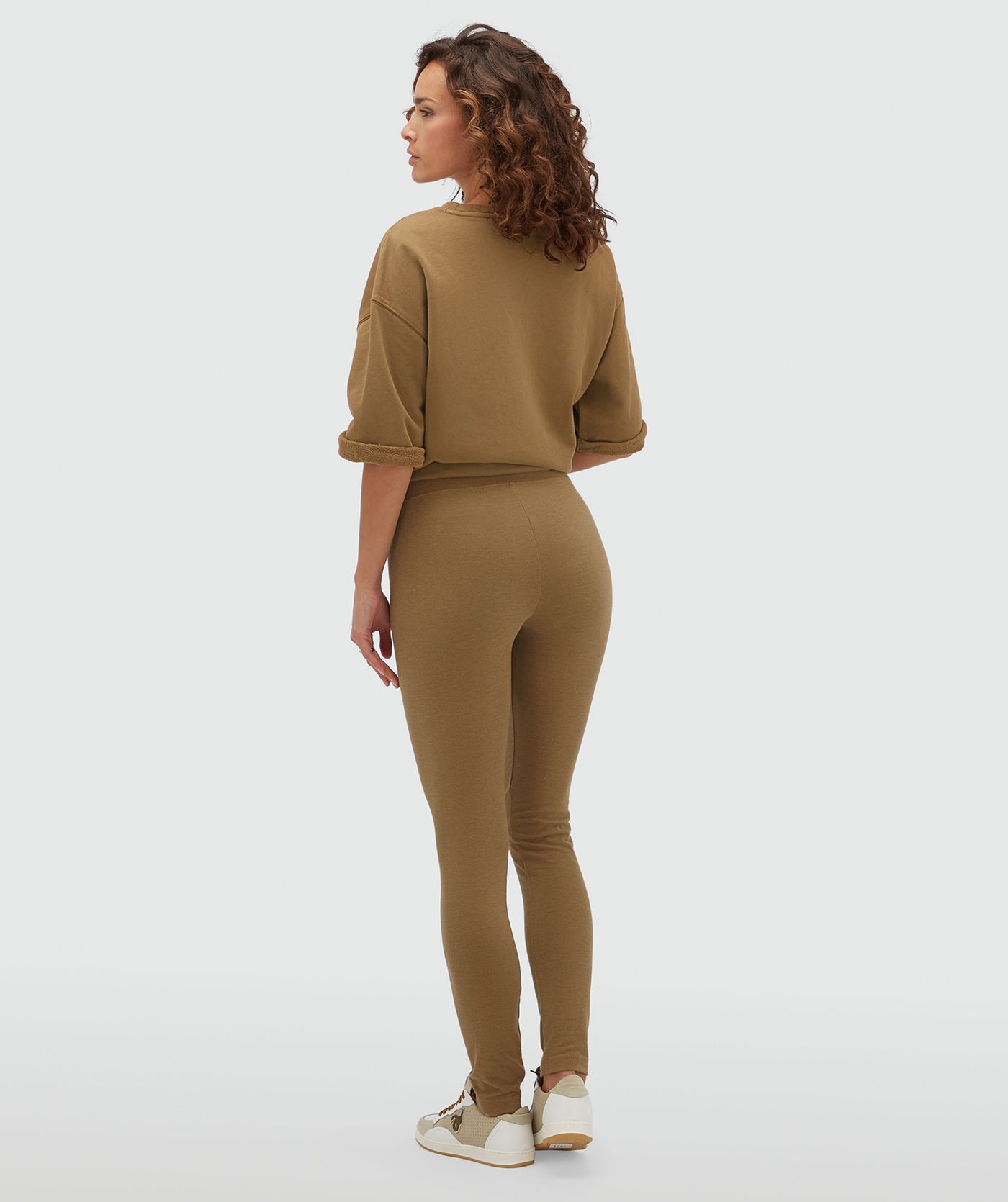 JV-MERRIT high waisted legging - khaki melange