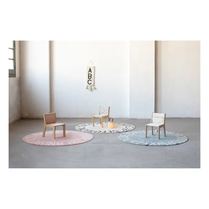 Lorena Canals Chaise Sillita en bouleau déhoussable | Ecru