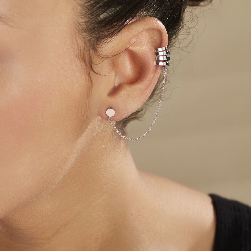 Bijou D'oreille Unitaire Trina Argent Blanc