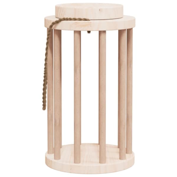 vidaXL Høymater for kanin Ø15x25,5 cm heltre gran