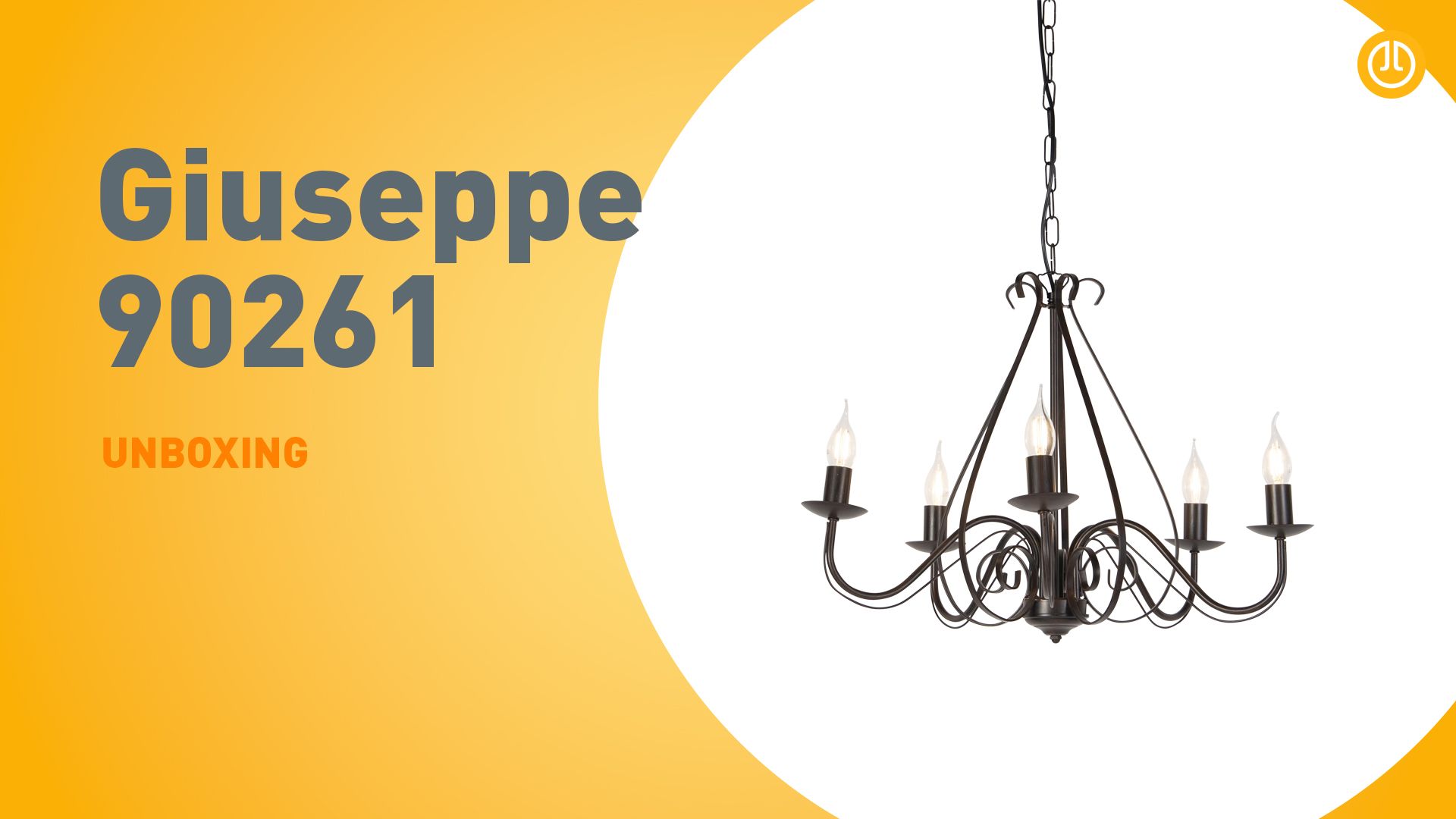 Klassieke kroonluchter roestbruin 5-lichts - Giuseppe