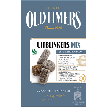 Oldtimers Uitblinkers Mix Gesuikerd & Gecoat 235 g Doos