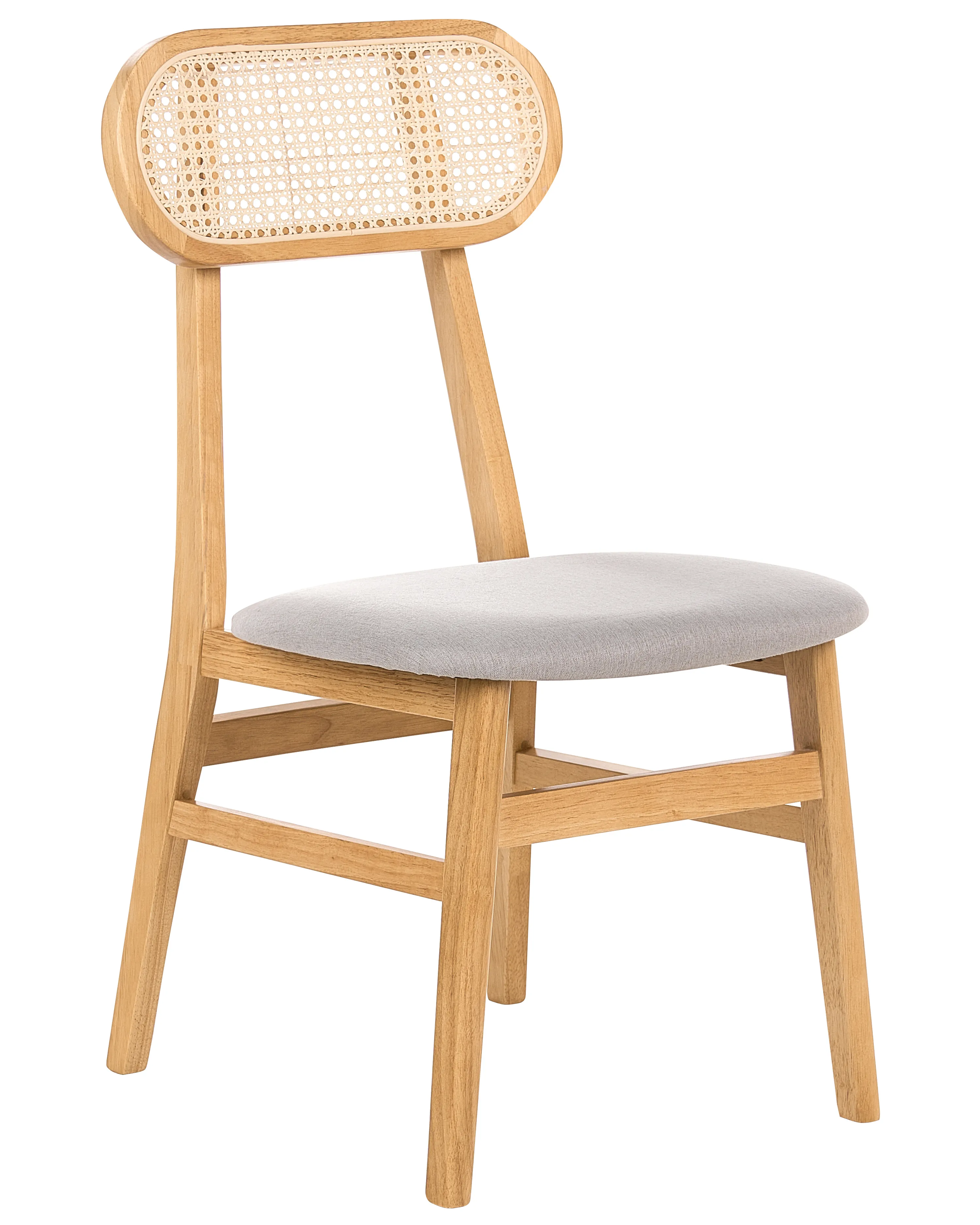 Set van 2 eetkamerstoelen FALLON Lichtbruin