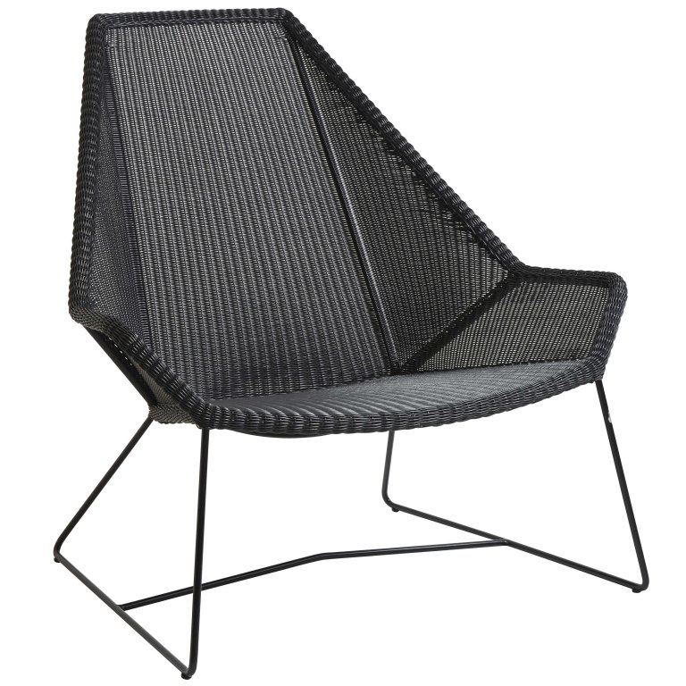 Cane-Line Breeze Highback Lounge fauteuil Black