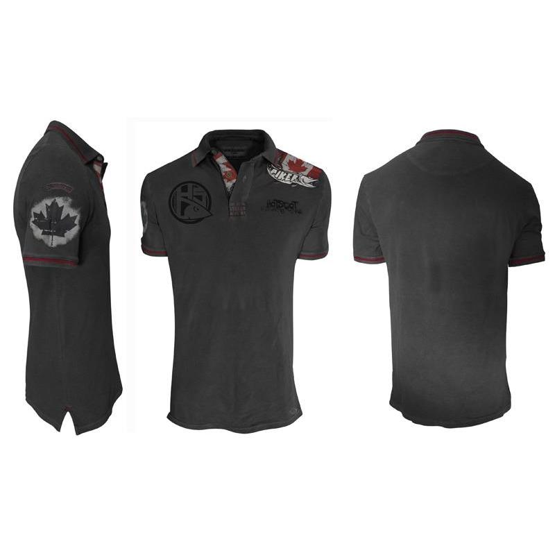 Polo Homme Hot Spot Design Piker Canada - Gris