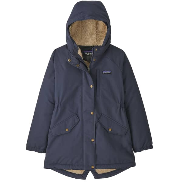 Veste PATAGONIA GIRLS' INSULATED ISTHMUS PARKA SMOLDER BLUE