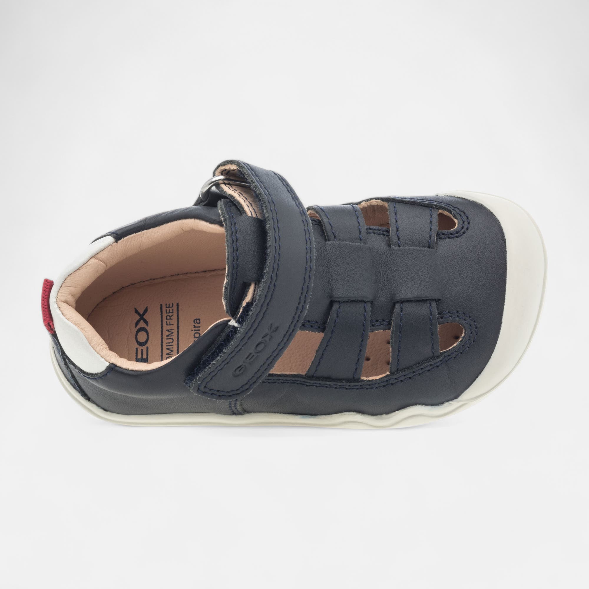 Babies Garçon en cuir bleu marine