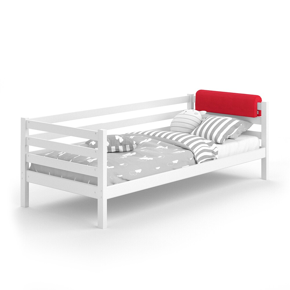 Vitalispa Bettkantenschutz Bettumrandung Kinderbett Kantenschutz rot Babybett