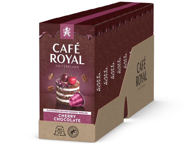 Café Royal Kaffeekapseln für Nespresso Cherry Chocolate 100 Kaffeekapseln für Nespresso Maschinen