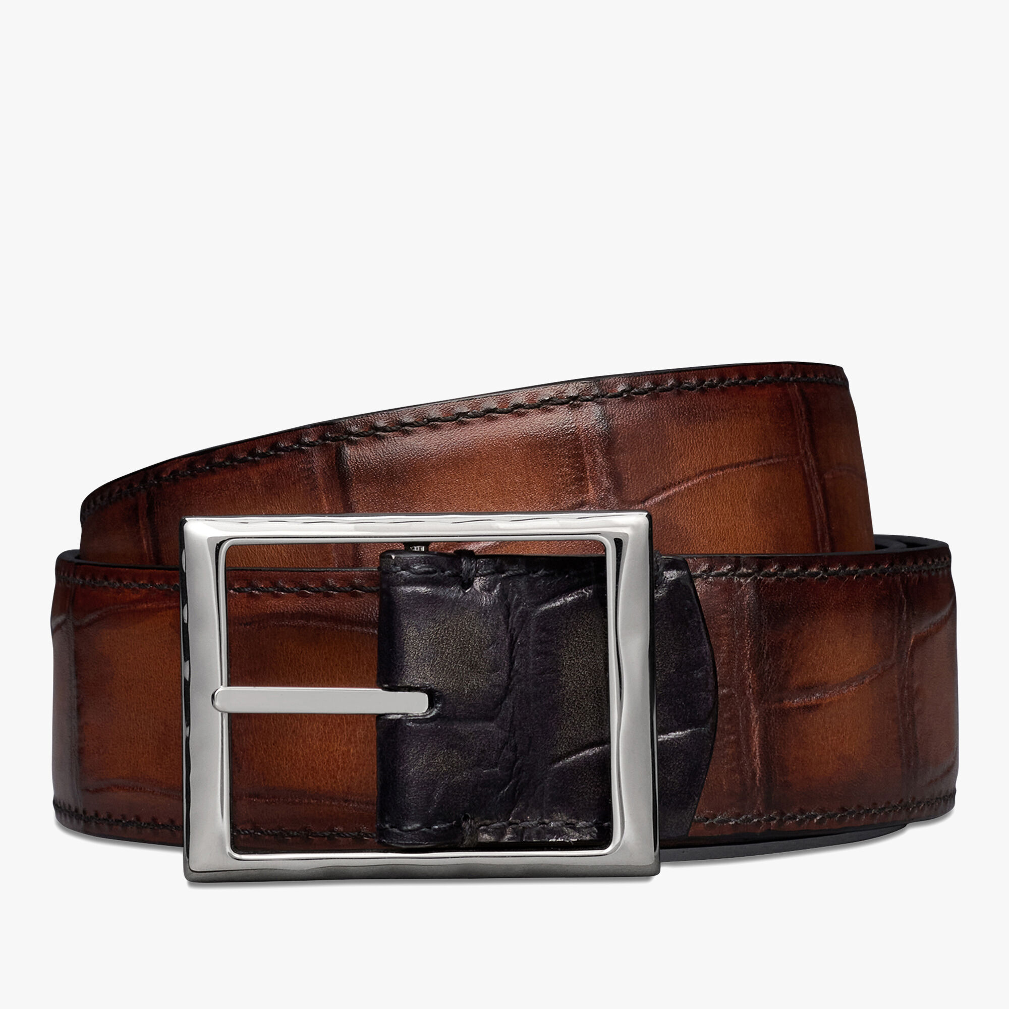 Ceinture Reversible Classic 35 MM En Cuir d'Alligator