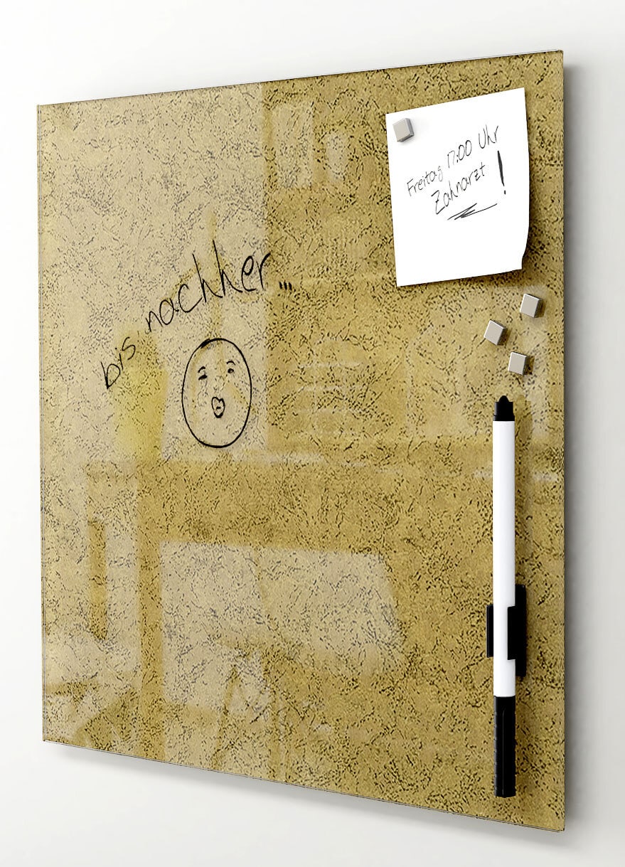 PRO ART Memoboard Set 7-teilig Metallic goldfarbig