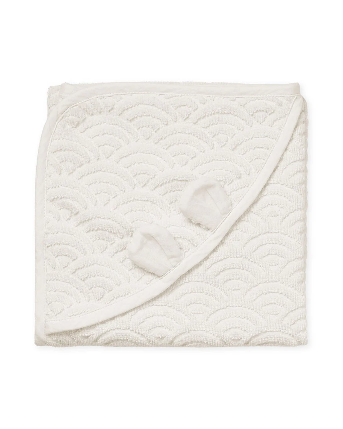 Badehåndkle Baby m/ Hette | 80×80 cm – 100% Økologisk Bomullsfrotté