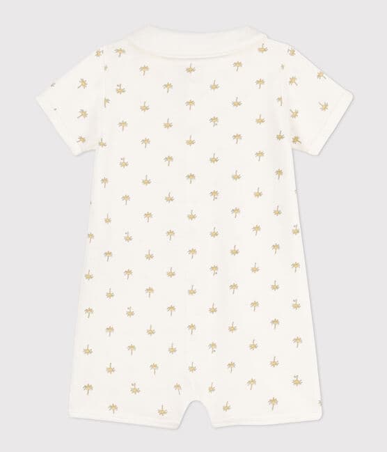 Combinaison courte palmiers en coton bébé