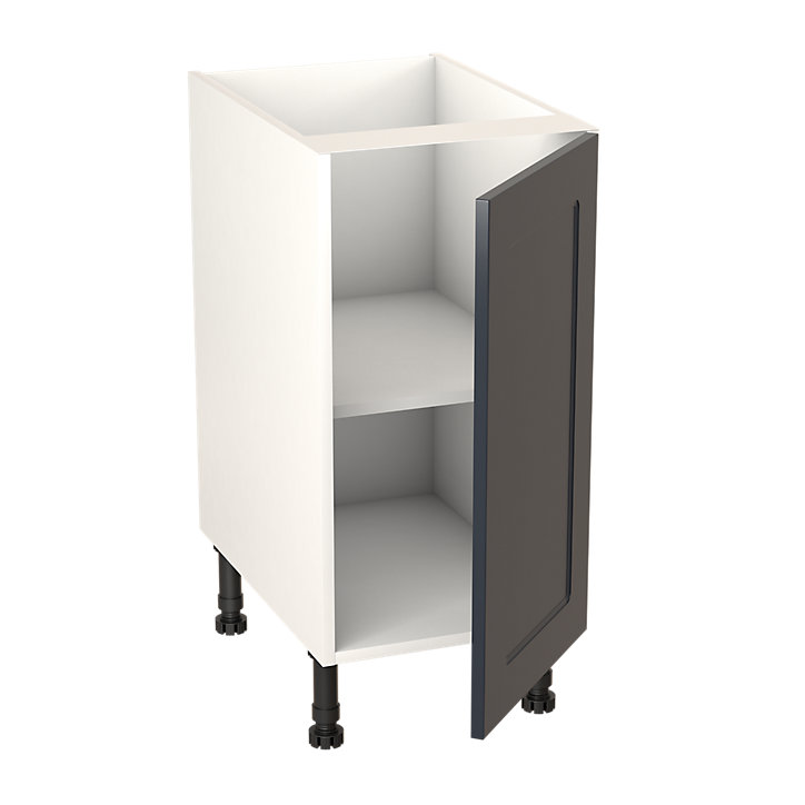 Meuble bas de cuisine avec 1 porte GoodHome Artemisia bleu L. 40 x H. 72 cm