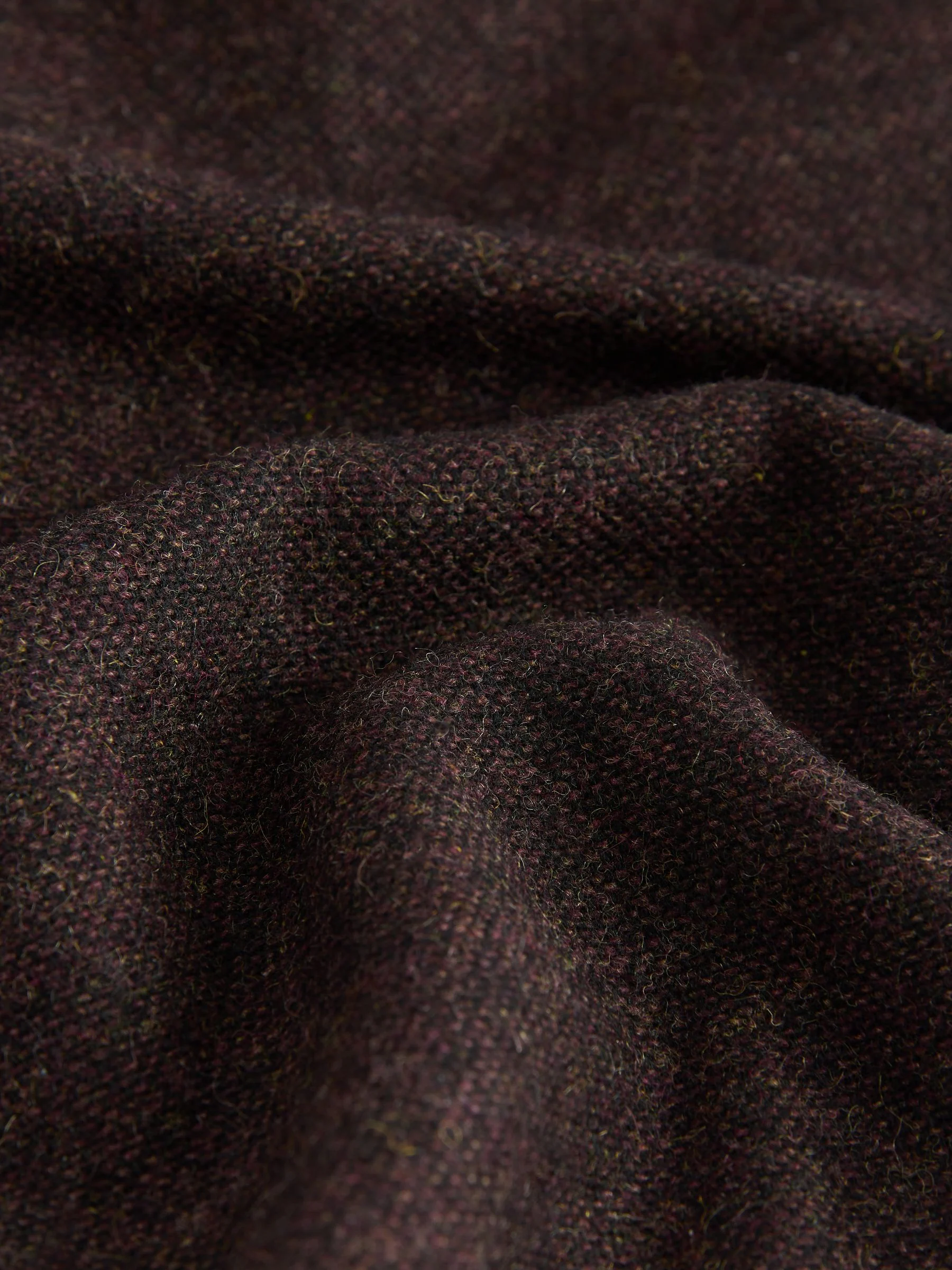 Paarsblauw - N. Premium broek met tonvormige pijpen en wol