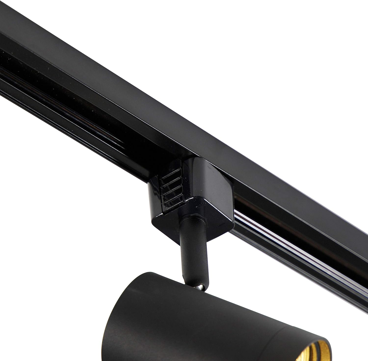 QAZQA - Modern Modernes 1-Phasen-Schienensystem Komplettset I Spotlight I Deckenspot I Deckenstrahler I Strahler mit 10 Spot I Spotlight I Deckenspot I Deckenstrahler I Strahler I Lampe I Leuchtes sch