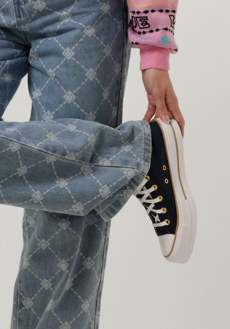 CONVERSE blauwe converse hoge sneaker chuck taylor all star lift platform